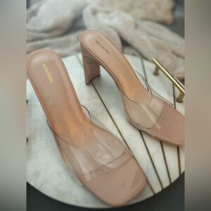 PrettyLittleThing Cream Nude Stiletto Heel shoe